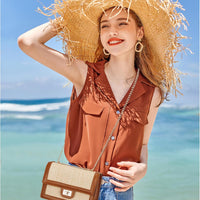 Women’s Straw Crossbody Bag