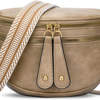 Trendy Leather Sling Crossbody Bag