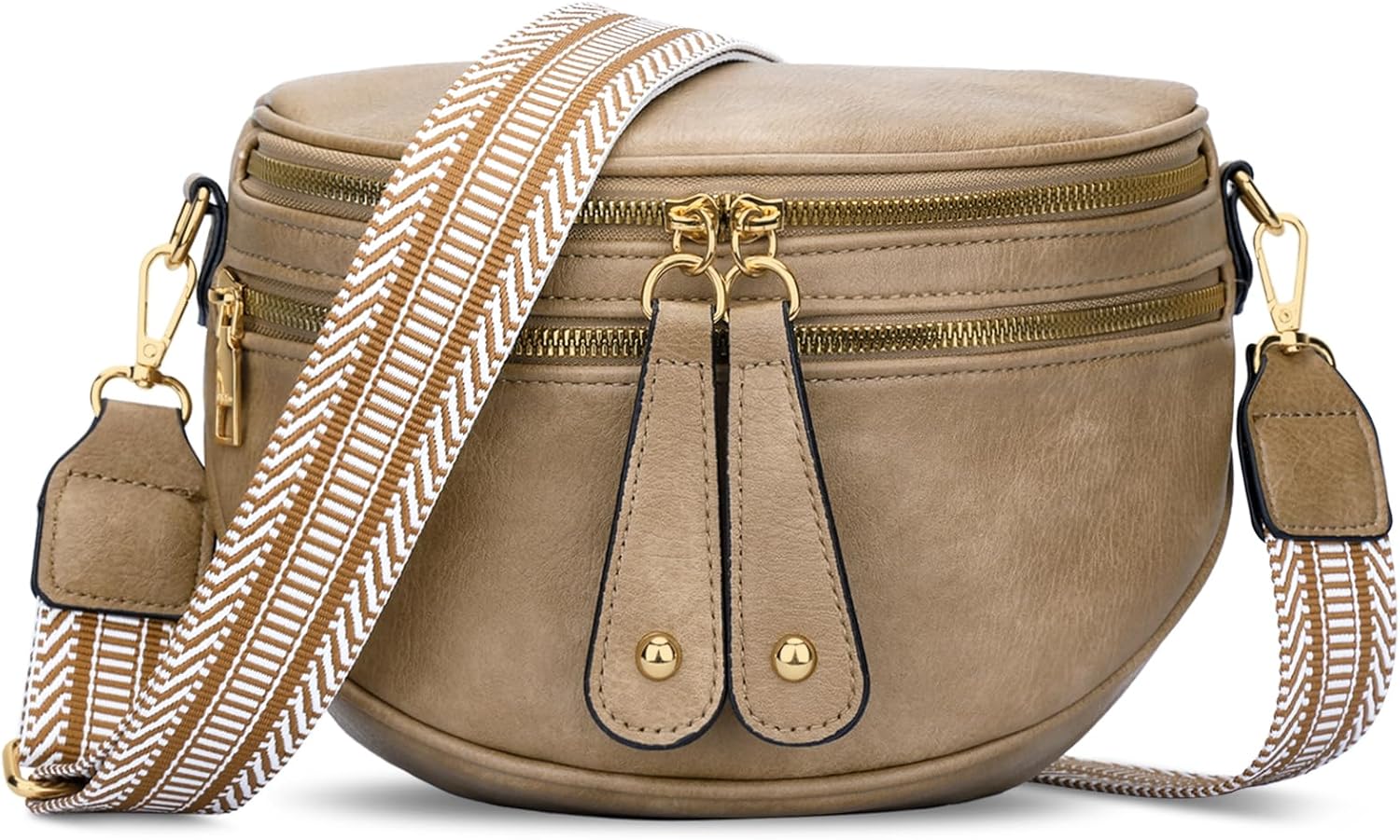 Trendy Leather Sling Crossbody Bag
