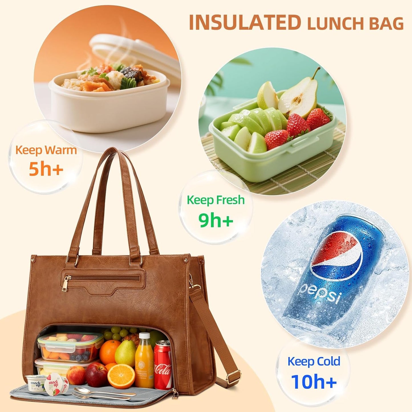 Laptop & Lunch Tote Bag