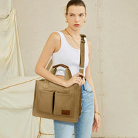 Large Canvas Tote Crossbody Bag