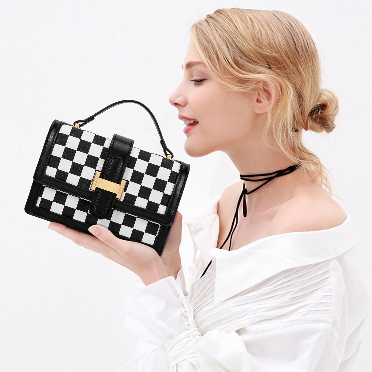 Top Handle Crossbody Handbag