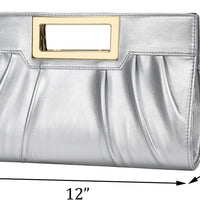 Elegant Pleated Clutch Purse