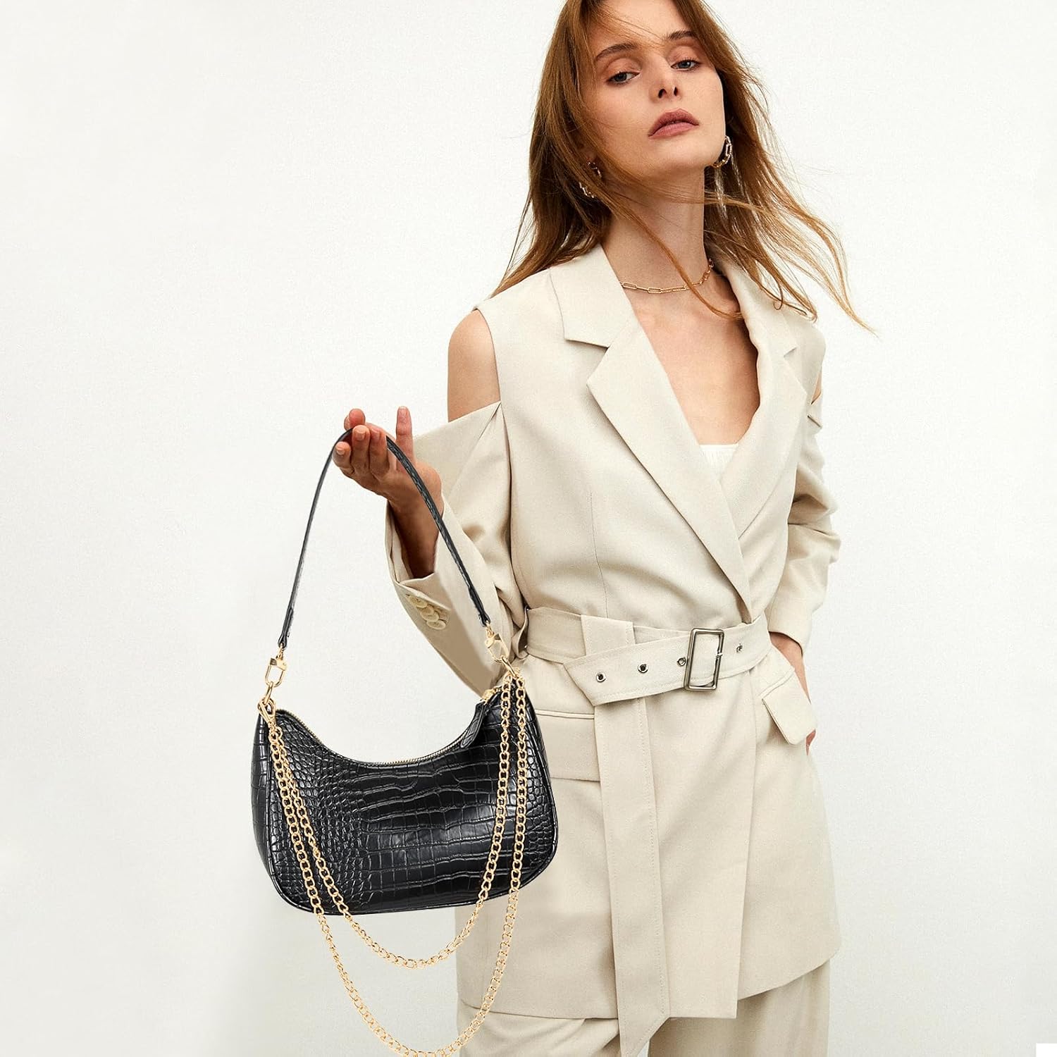 Retro Underarm Hobo Purse