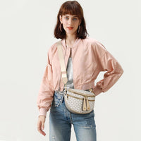 Trendy Leather Sling Crossbody Bag
