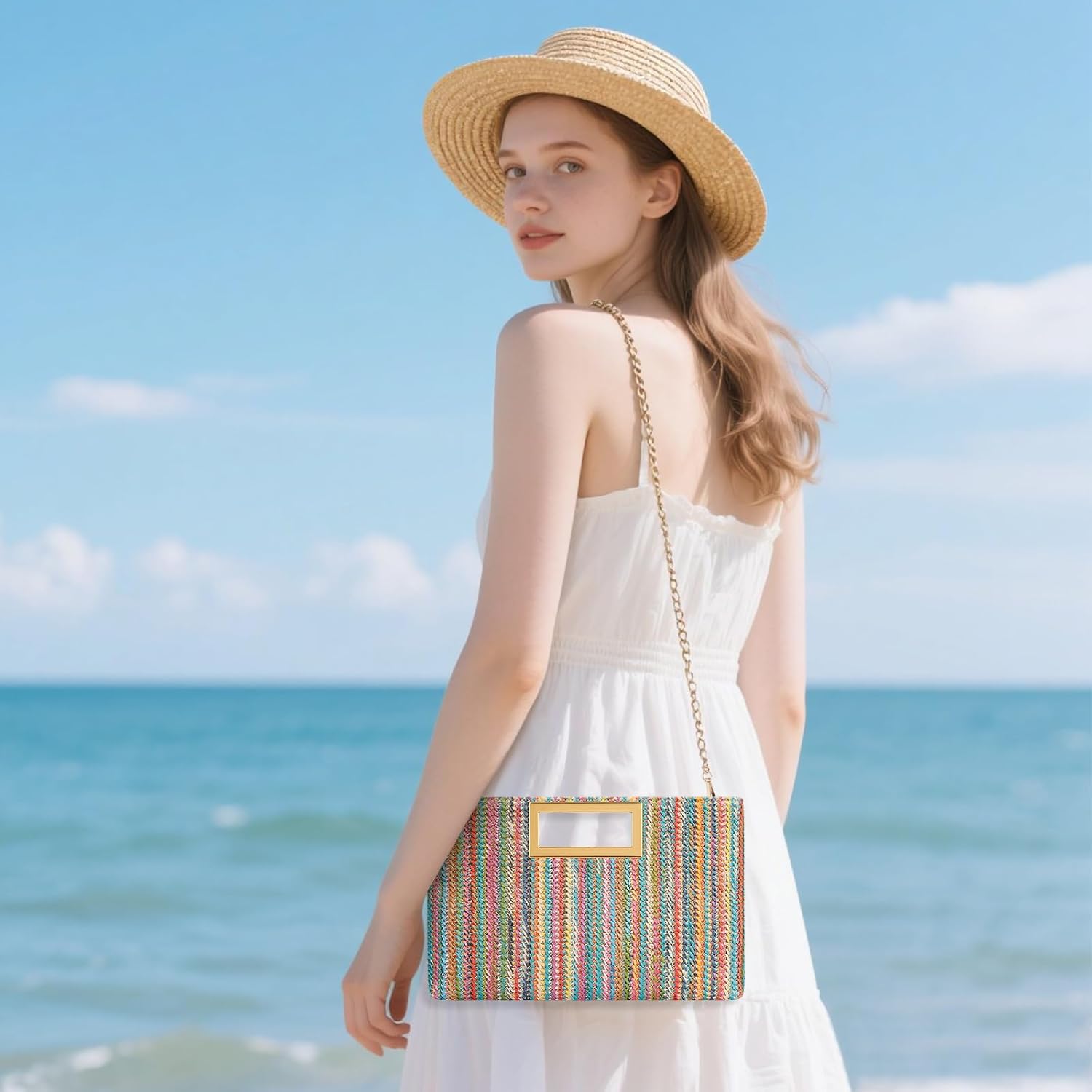 Vegan Leather Formal Clutch Purse