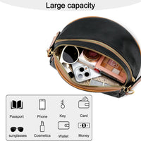 Trendy Leather Sling Crossbody Bag