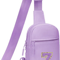 Girls Initial Sling Crossbody Bag