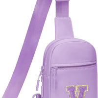 Girls Initial Sling Crossbody Bag