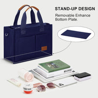 Large Canvas Tote Crossbody Bag