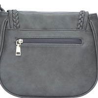 Tassel Flap Saddle Crossbody Bag