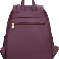 Quilted Leather Backpack Purse