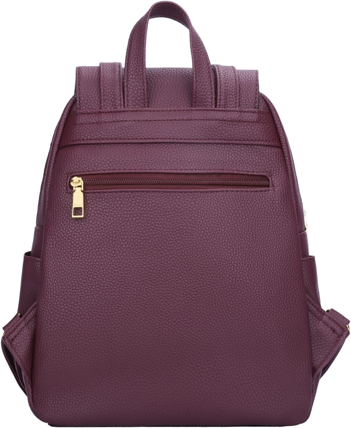 Quilted Leather Backpack Purse