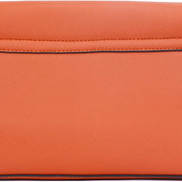 Faux Leather Envelope Clutch