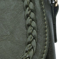 Tassel Flap Saddle Crossbody Bag