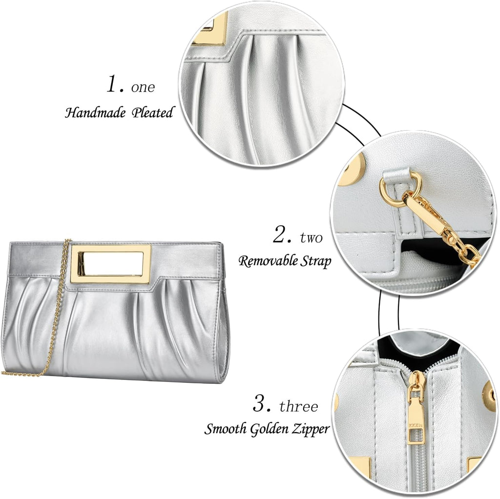Elegant Pleated Clutch Purse