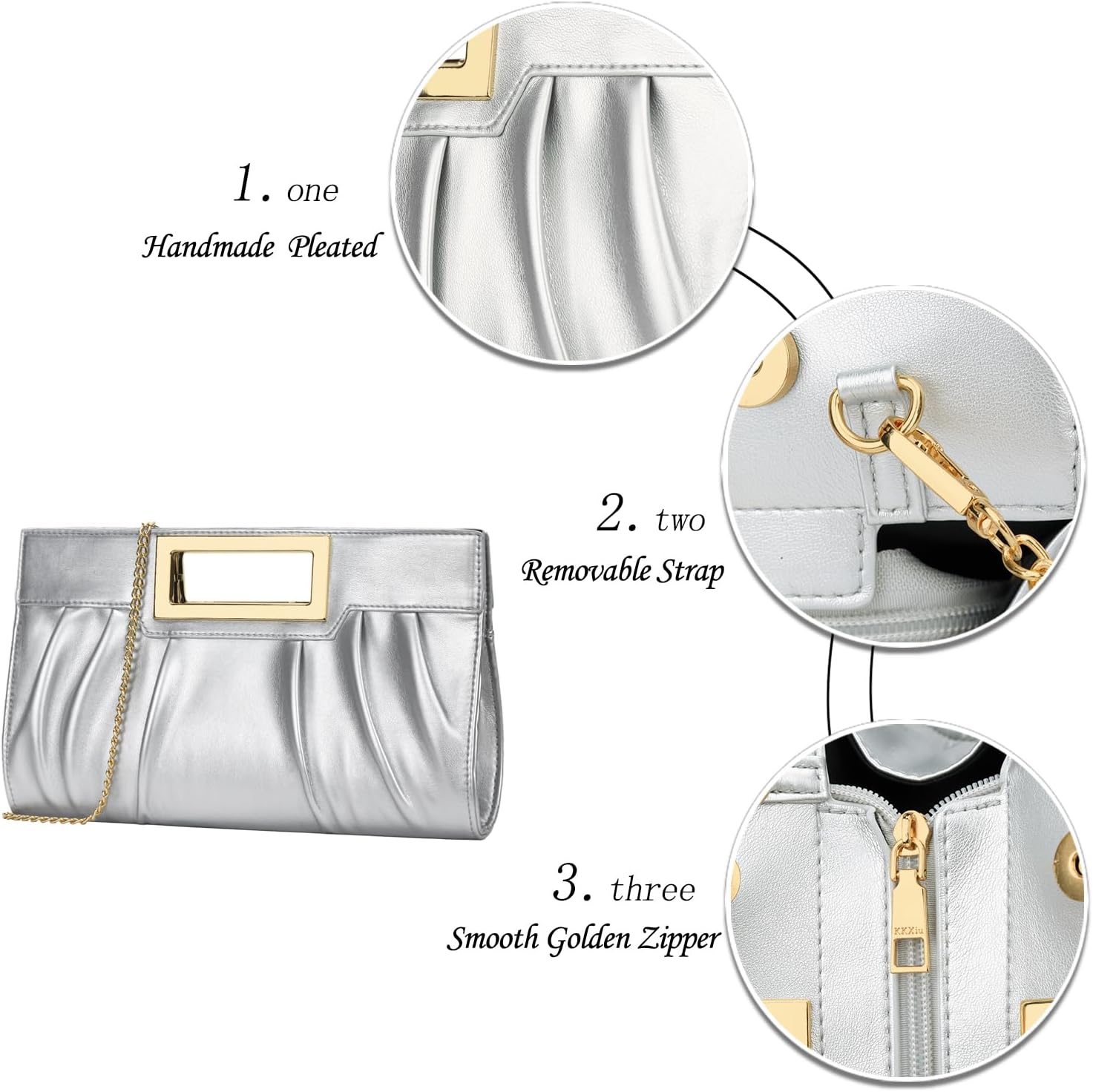 Elegant Pleated Clutch Purse