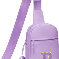 Girls Initial Sling Crossbody Bag
