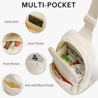 Quilted Puffer Sling Crossbody (Black)