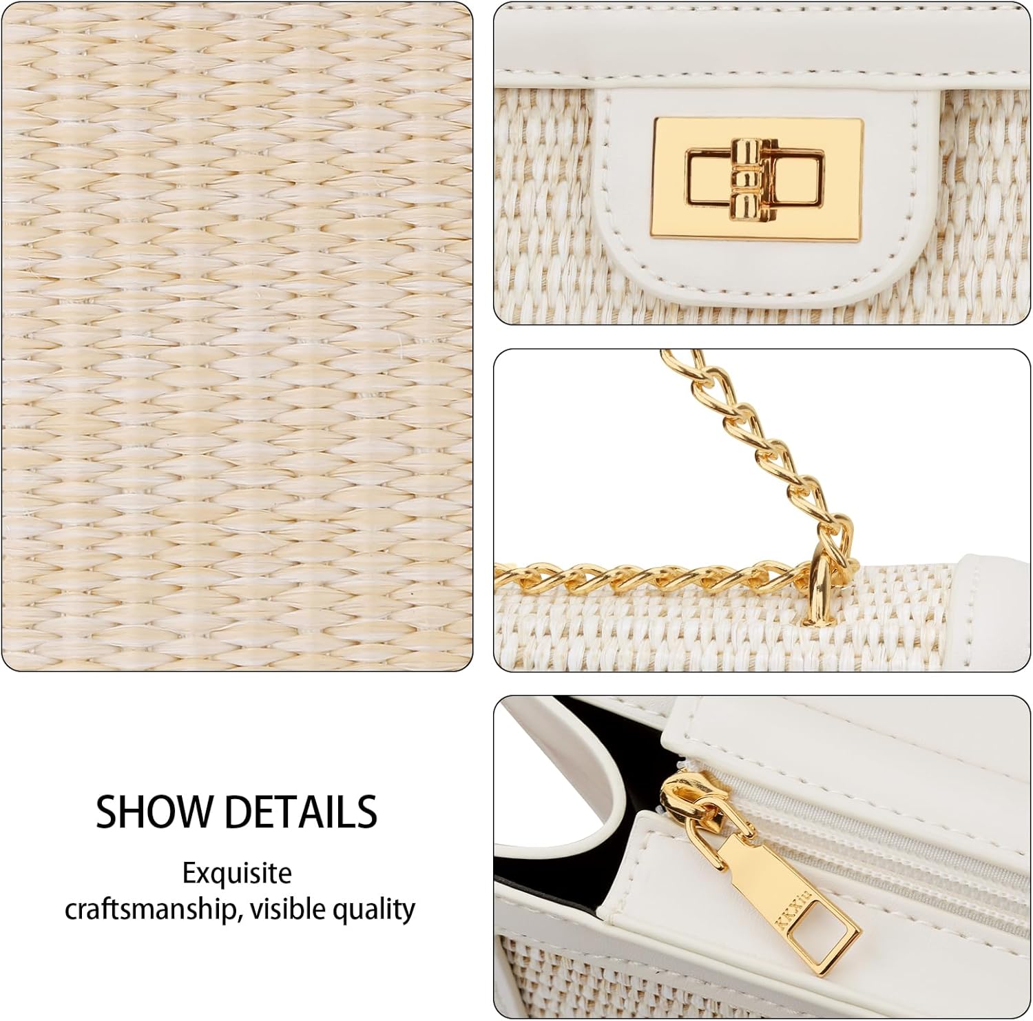 Women’s Straw Crossbody Bag