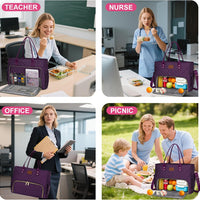 Laptop Tote with Lunch Pocket