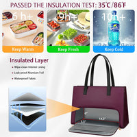 2-in-1 Laptop Lunch Tote Bag