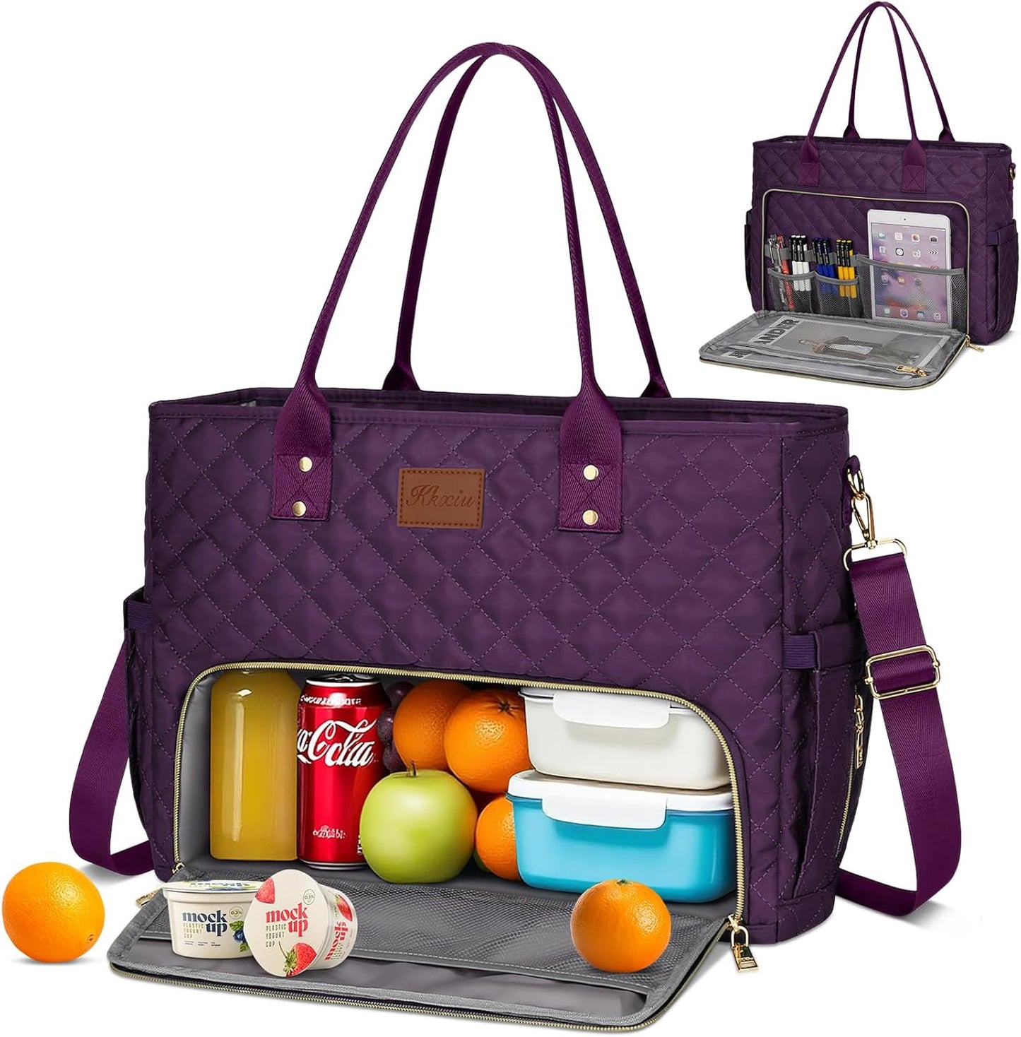 Laptop Tote with Lunch Pocket