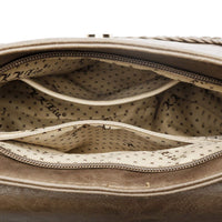 Tassel Flap Saddle Crossbody Bag