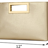 Vegan Leather Formal Clutch Purse