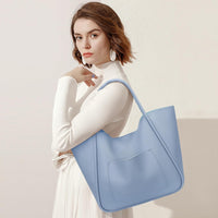 Large Vegan Leather Tote Bag