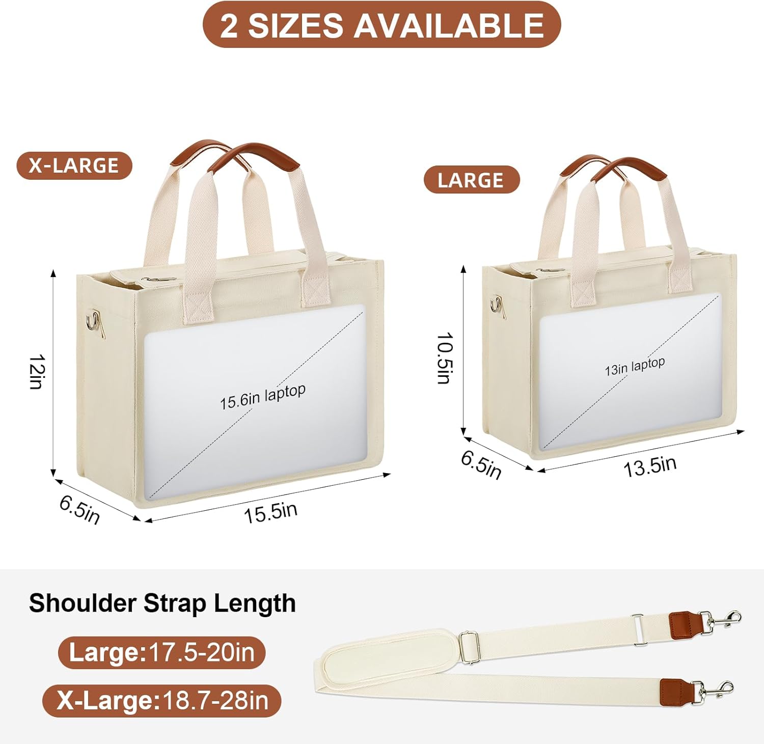 Large Canvas Tote Crossbody Bag