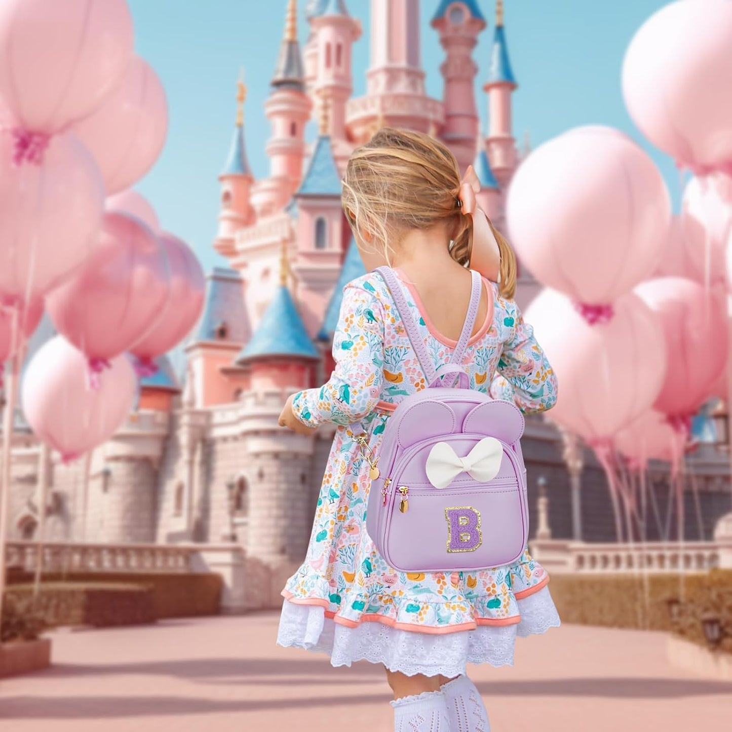 Girls Initial Mini Backpack