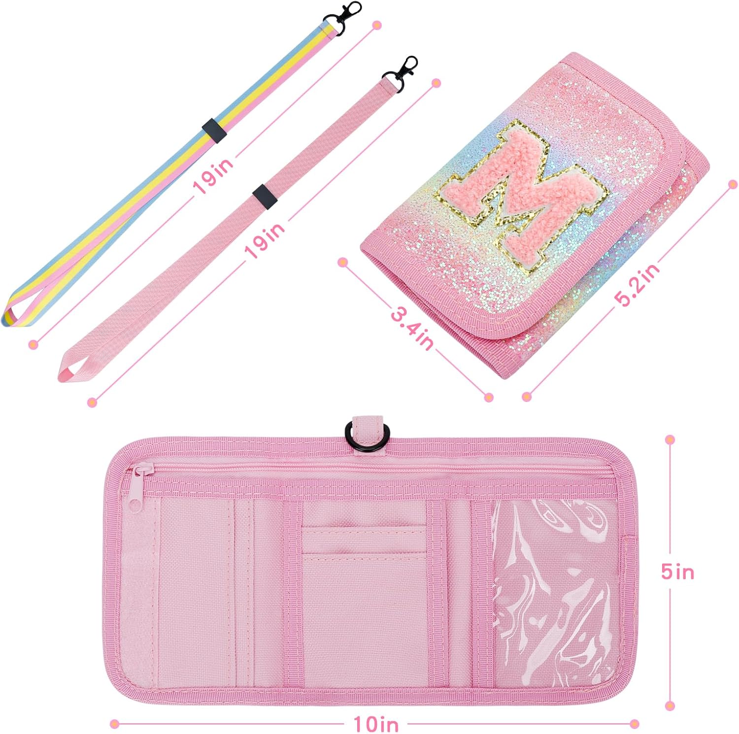 Girls Wallet with Initial