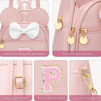 Girls Initial Mini Backpack