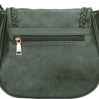 Tassel Flap Saddle Crossbody Bag