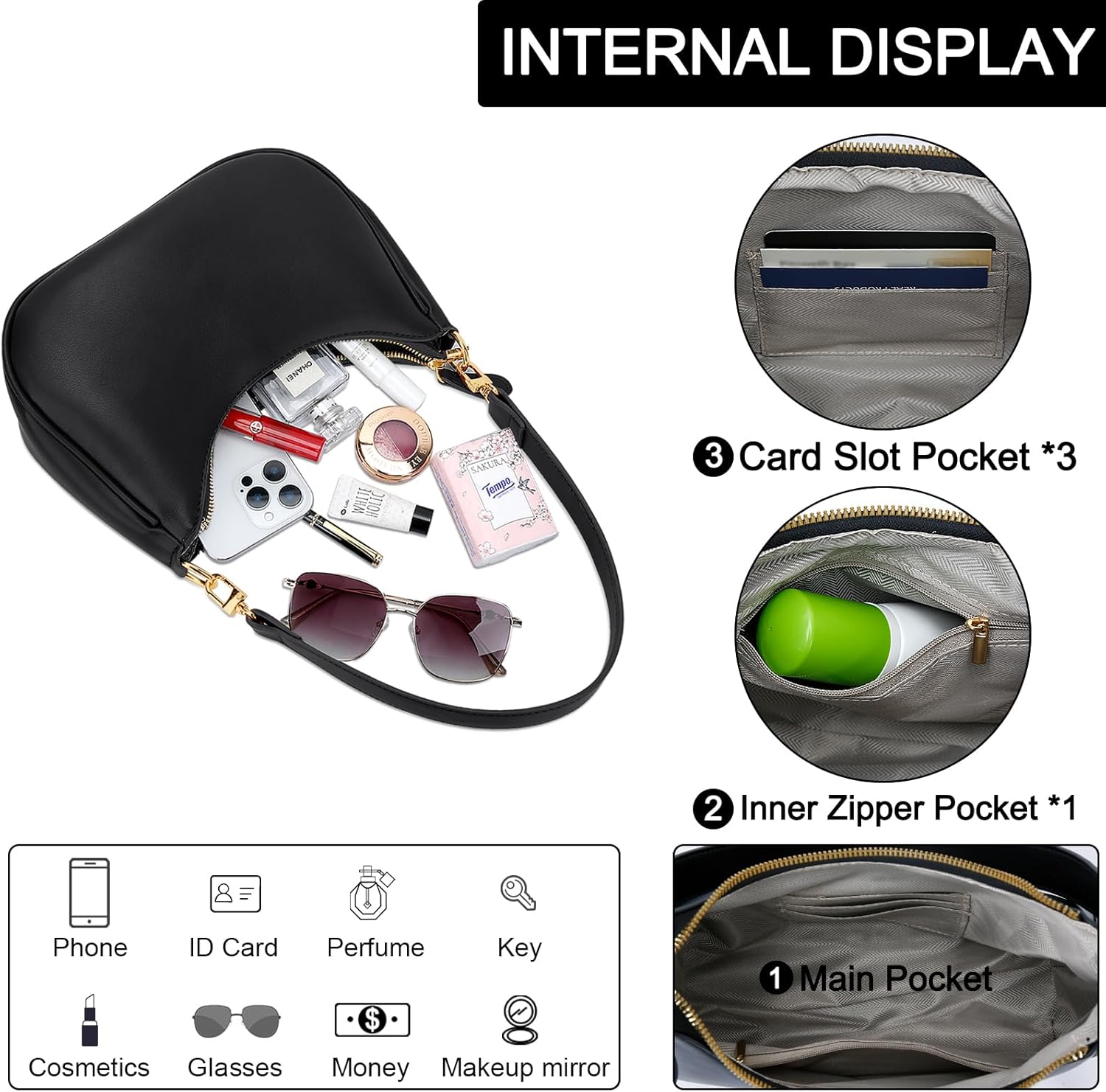 Retro Underarm Hobo Purse