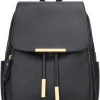 Quilted Leather Backpack Purse