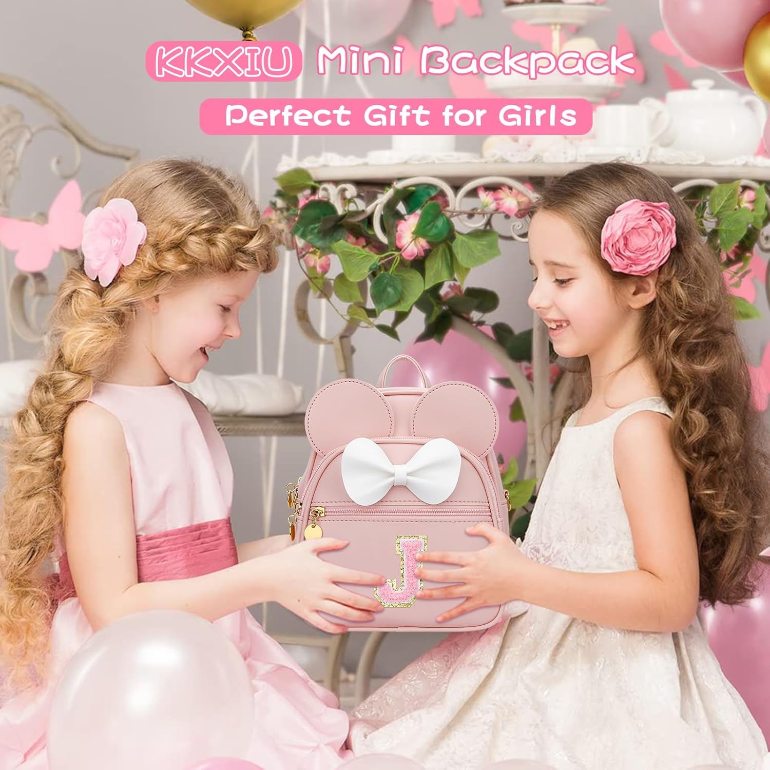 Girls Initial Mini Backpack