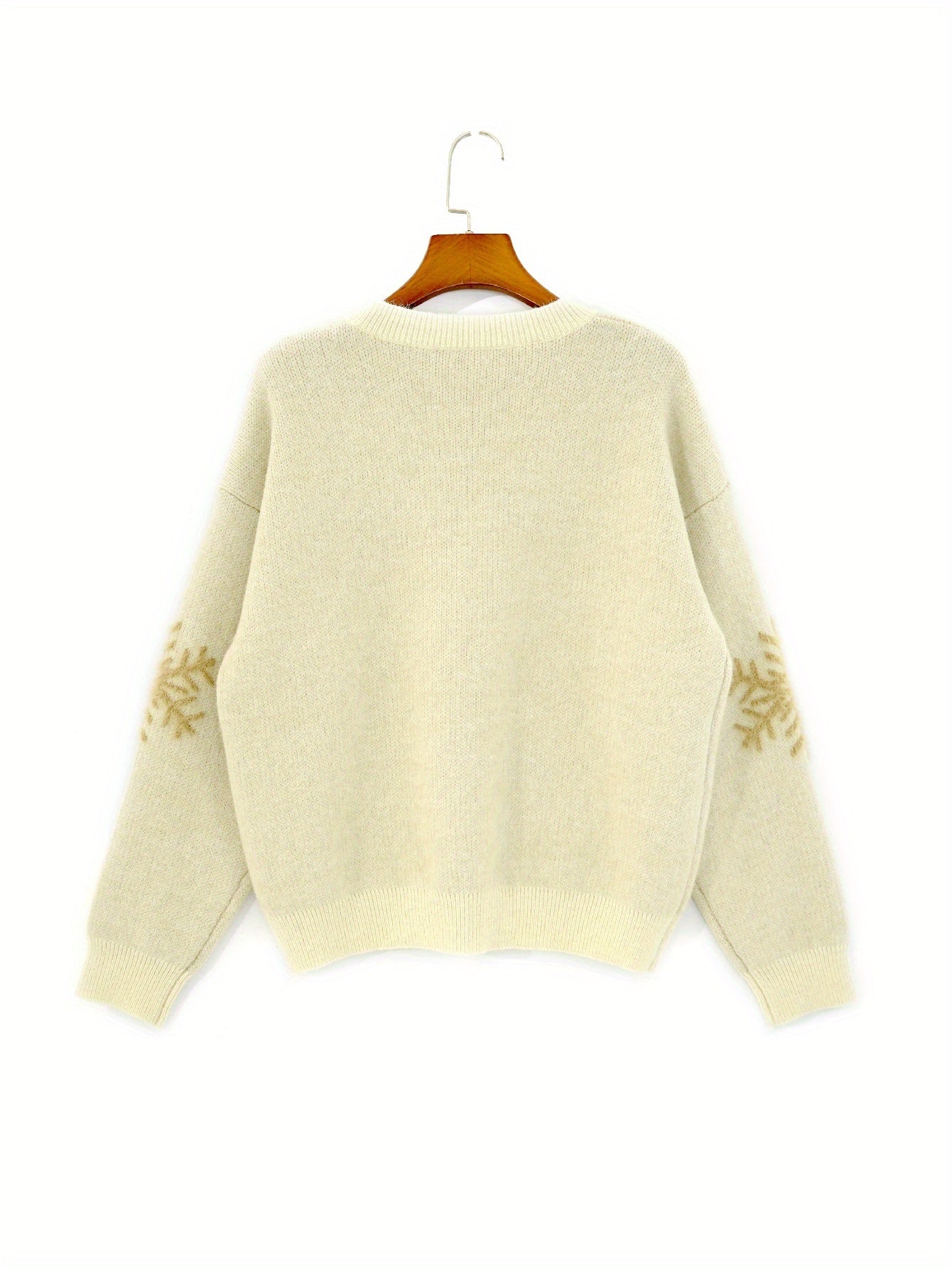 Apricot Snowflake &amp; Elk Sweater Set