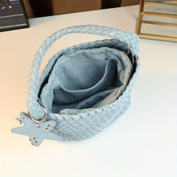 Bucket Bag Set | Handwoven Burgundy Large