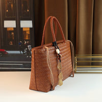 Large Coffee Brown Tote Bag