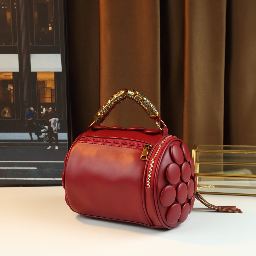 Vintage Boston Pillow Bag