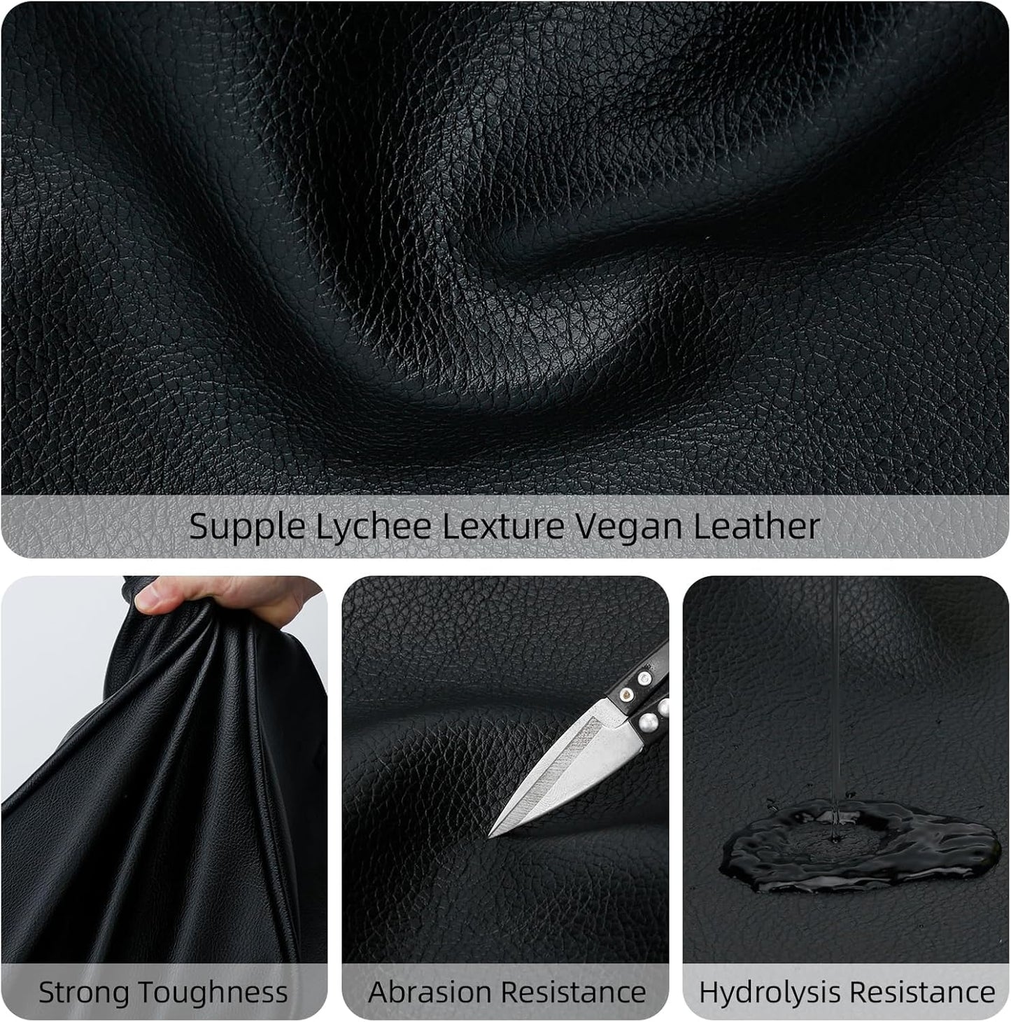 Large Vegan Leather Tote Bag