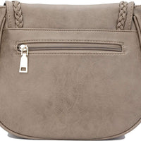 Tassel Flap Saddle Crossbody Bag