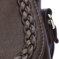 Tassel Flap Saddle Crossbody Bag