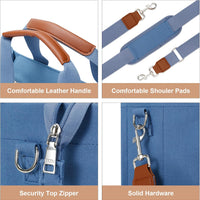 Large Canvas Tote Crossbody Bag