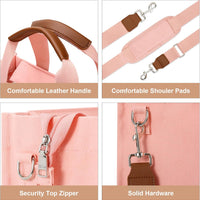 Large Canvas Tote Crossbody Bag