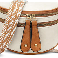 Trendy Leather Sling Crossbody Bag
