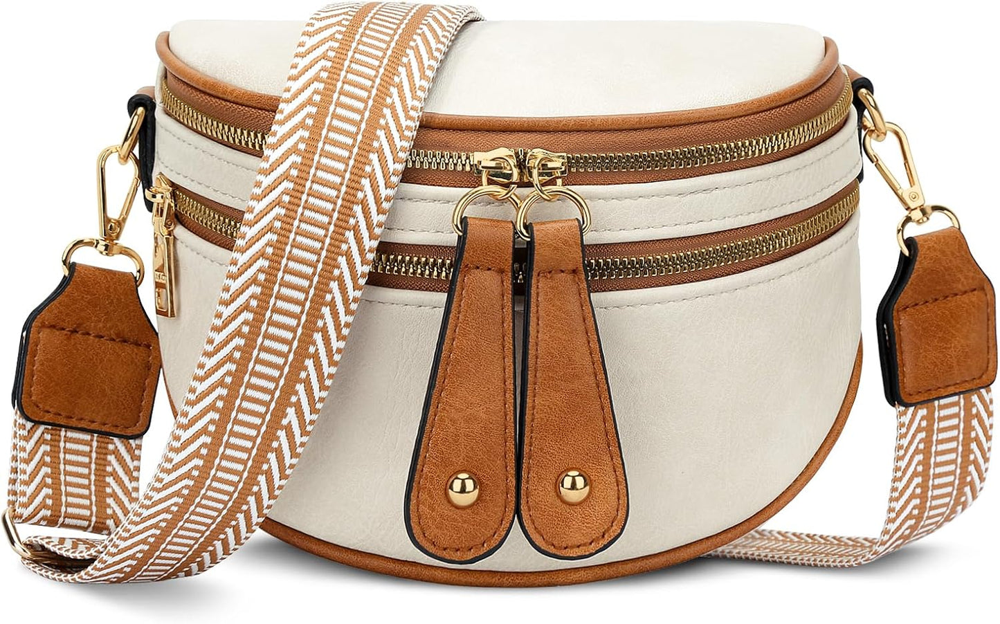 Trendy Leather Sling Crossbody Bag