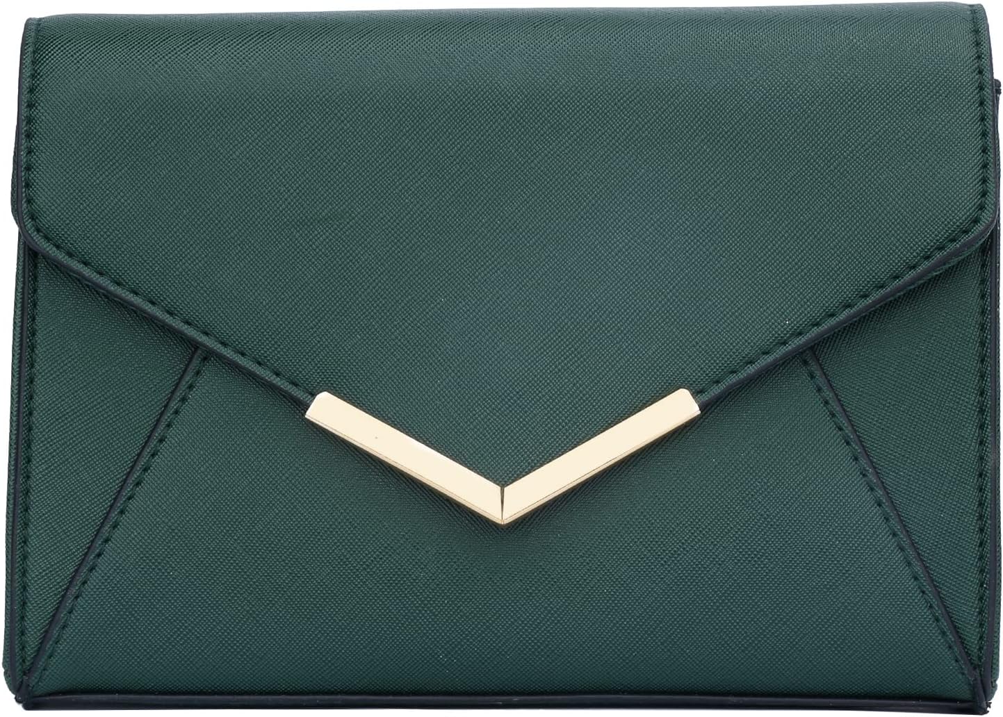 Faux Leather Envelope Clutch
